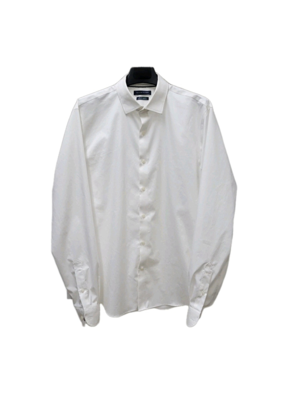 Tommy Hilfiger Men THFLEX SUPIMA Slim-Fit Stretch Dress Shirt Size XL 17 36/37